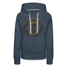 Aries 3D Gold Women’s Premium Hoodie