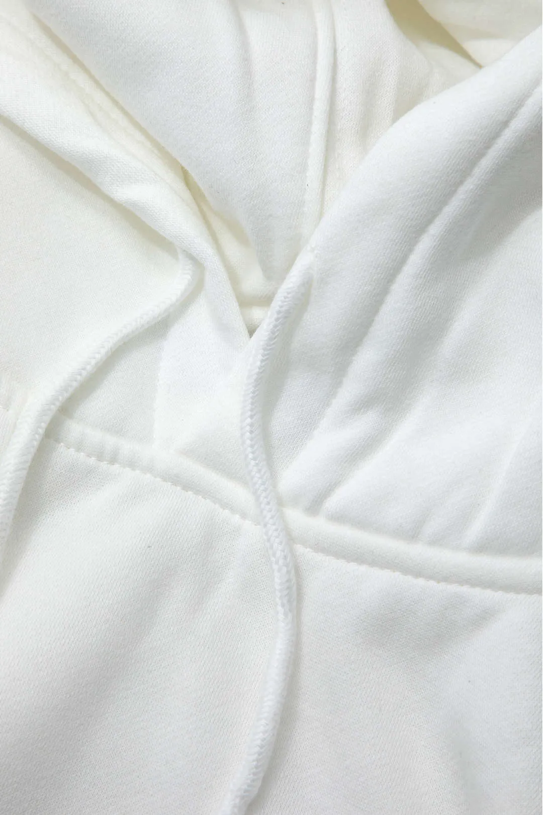 Basic Solid Long Sleeve Drawstring Pocket Hoodie