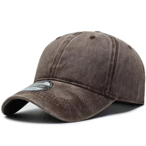 Classic Solid Women's Baseball Cap Men Vintage Washed Cotton Snapback Dad Hat Bone Trucker Cap Gorras Para Hombre
