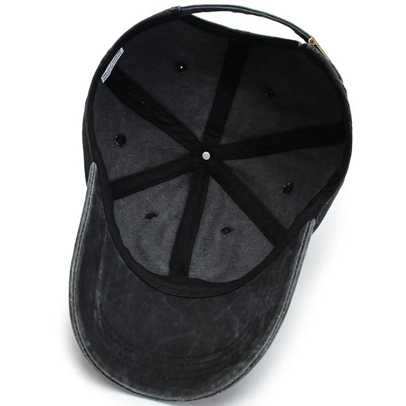 Classic Solid Women's Baseball Cap Men Vintage Washed Cotton Snapback Dad Hat Bone Trucker Cap Gorras Para Hombre