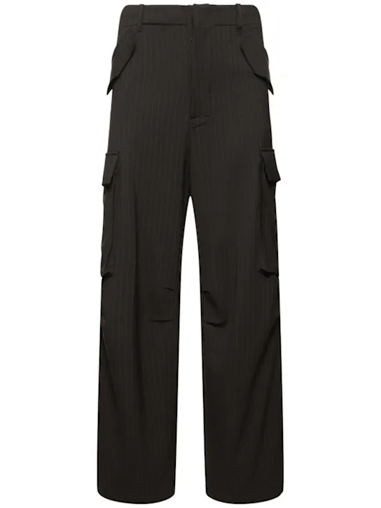 Laneus   Pinstripe cargo pants 