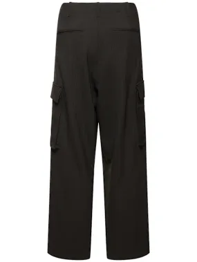 Laneus   Pinstripe cargo pants 