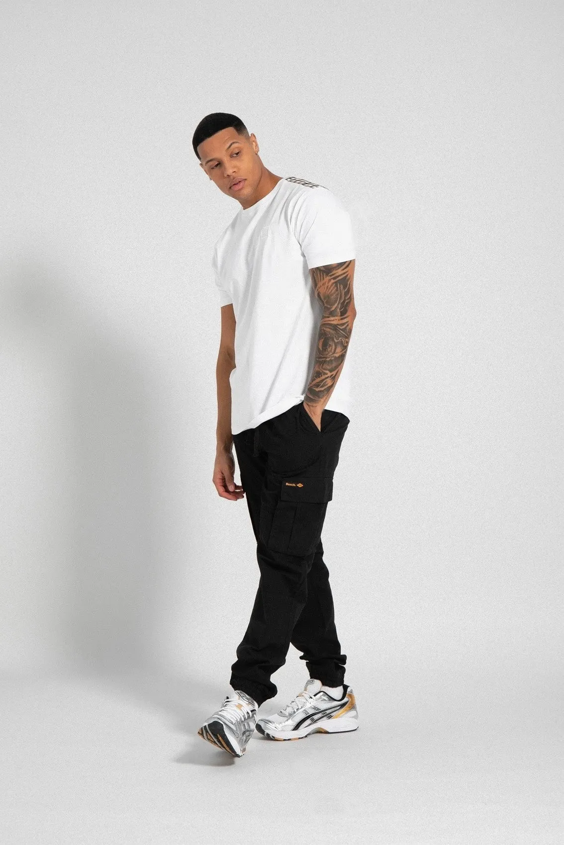 Mens 'DEVVIE' Cargo Pants - BLACK