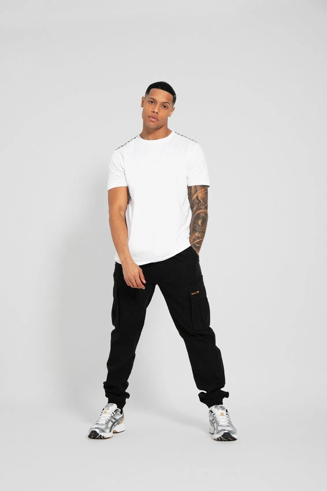 Mens 'DEVVIE' Cargo Pants - BLACK