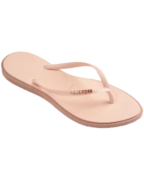 Slim Point Flip Flops in Crocus Rose
