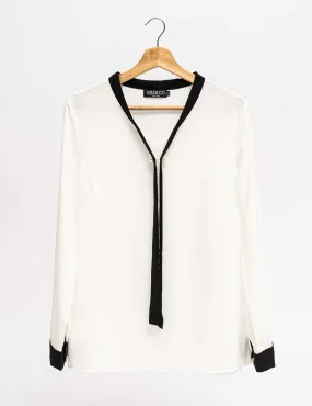 Stiped Flip Tops - White & Black