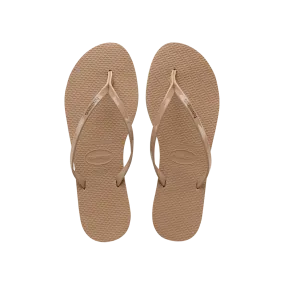 You Metallic Flip Flops